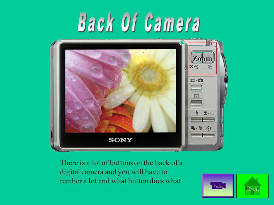 Shutter Power Button Shutter Power Button Click on the part of the camera you want to learn about.