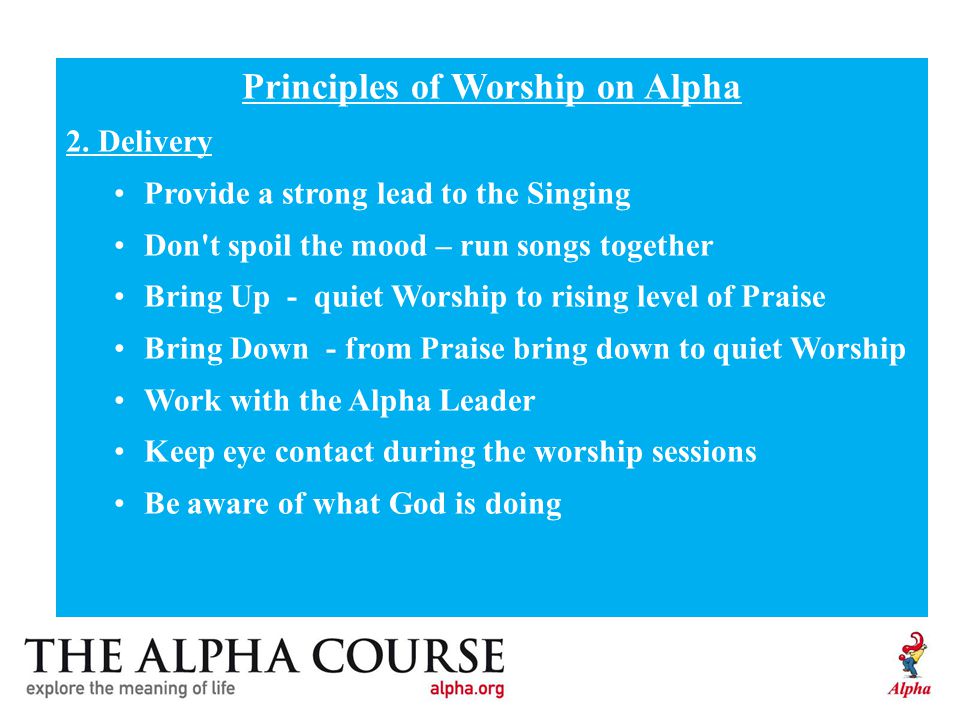 Alpha worship
