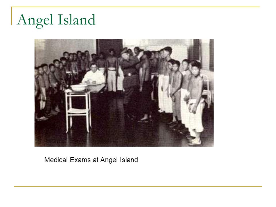 Medical Exams at Angel Island