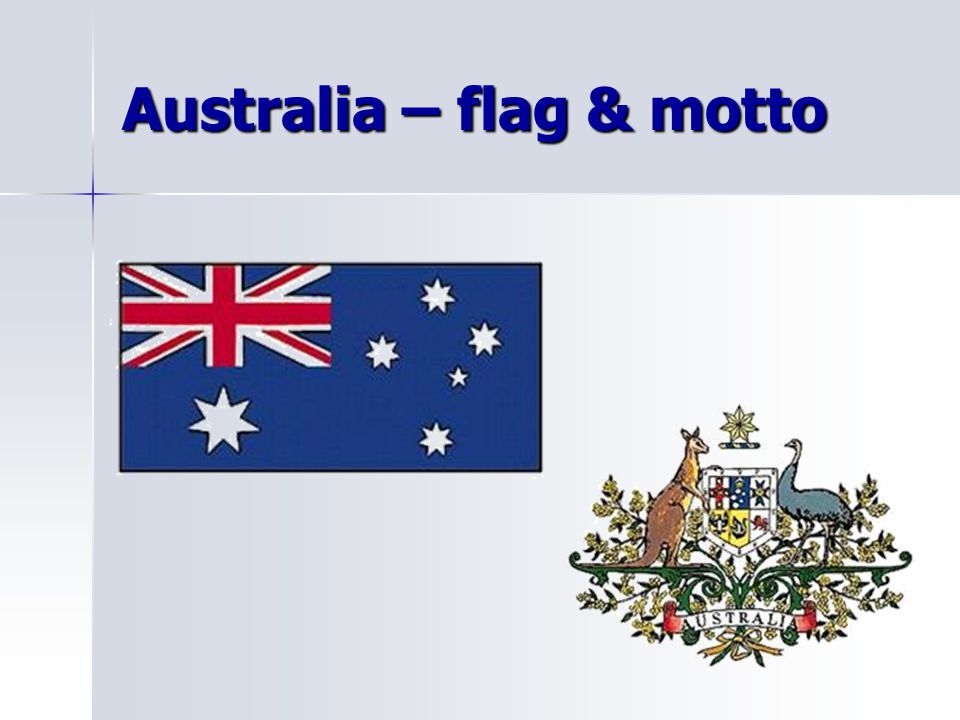 Australia – flag & motto