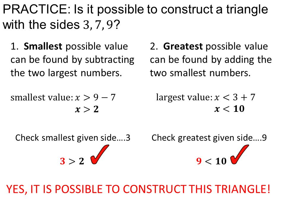 1. Smallest possible value can be found by subtracting the two largest numbers.