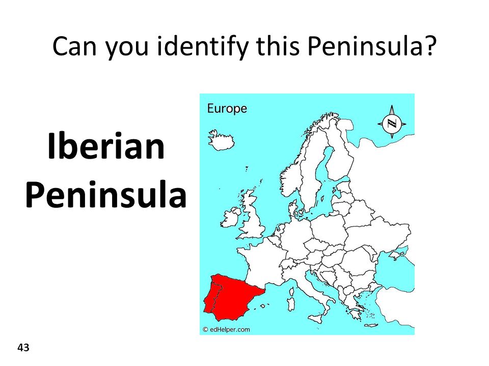 Can you identify this Peninsula Iberian Peninsula 43