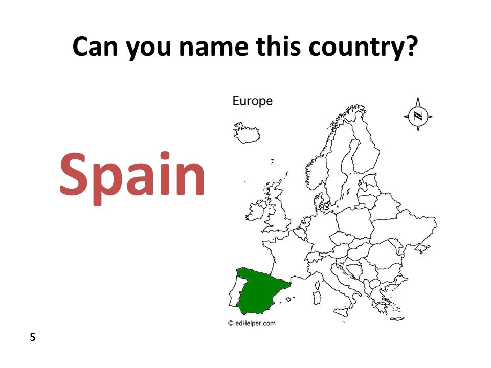 Can you name this country 5 Spain