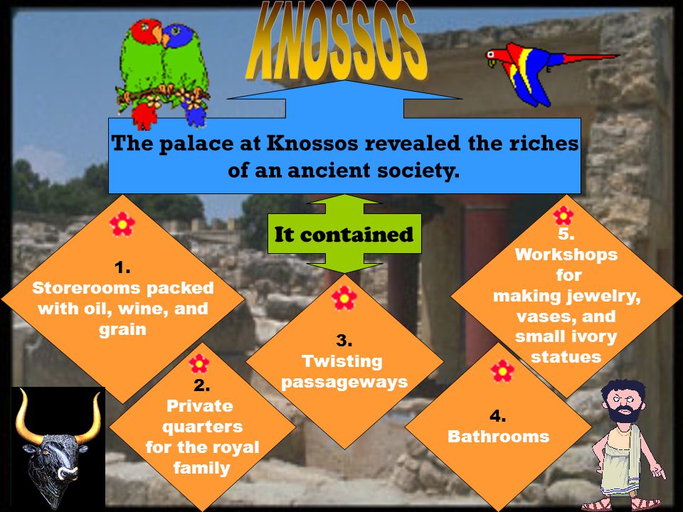 The palace at Knossos revealed the riches of an ancient society.