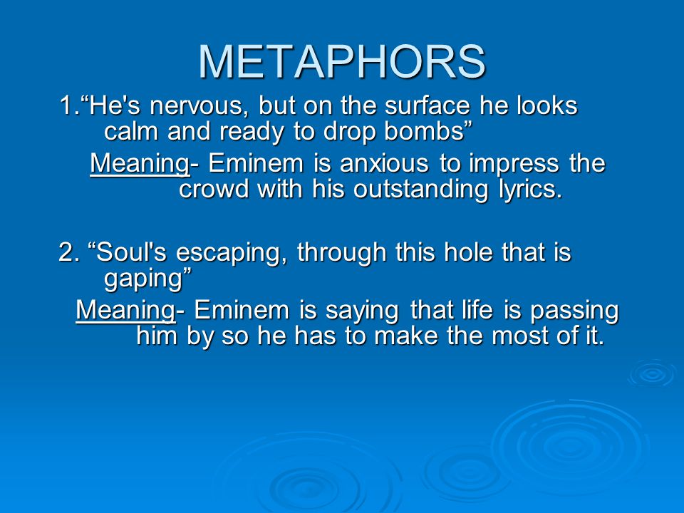 DID YOU LOSE YOURSELF IN THE MEANING OF THIS SONG? - ppt download