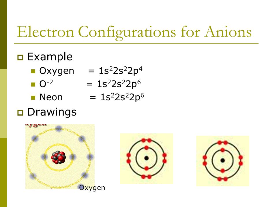 Anions  Nonmetals will have many valence electrons (usually 5 or more)  They will gain electrons to fill outer shell.