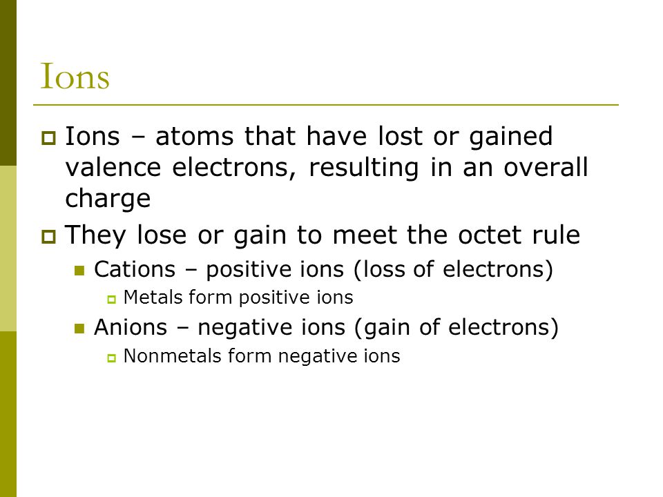 Stable Electron Configurations  All atoms react to try and achieve a noble gas configuration.
