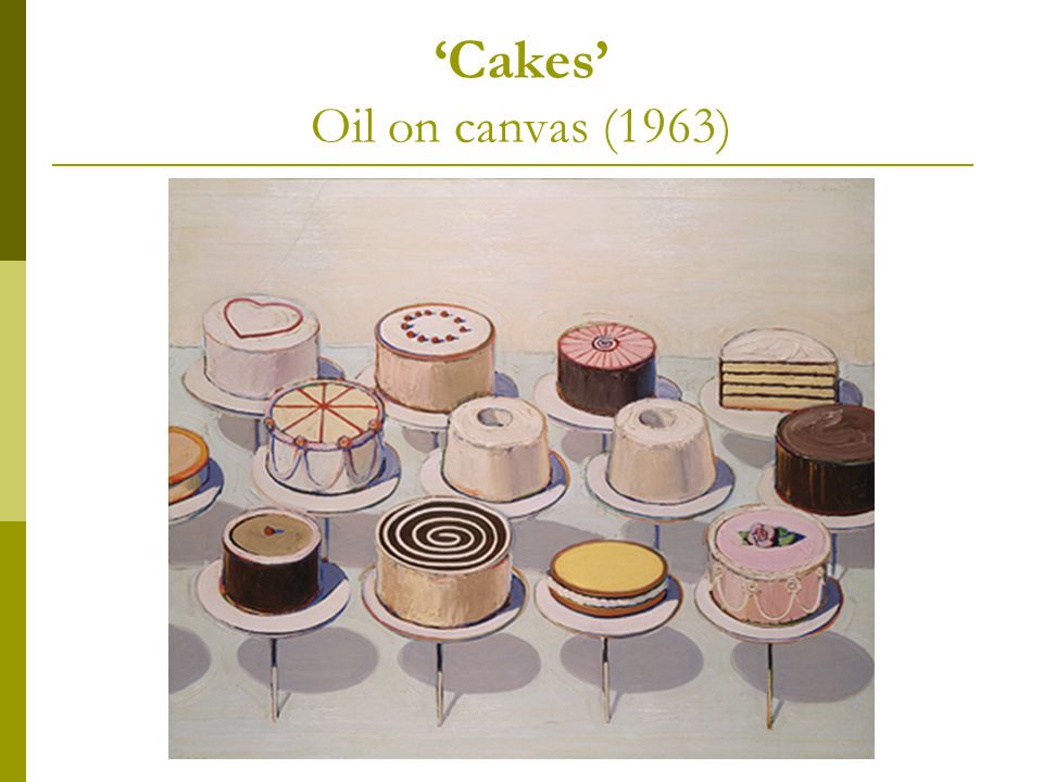 ‘Cakes’ Oil on canvas (1963)