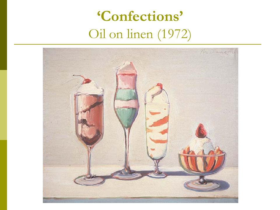 ‘Confections’ Oil on linen (1972)