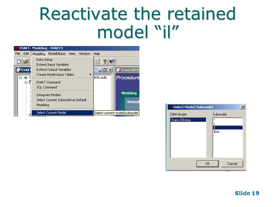 Slide 19 Reactivate the retained model il