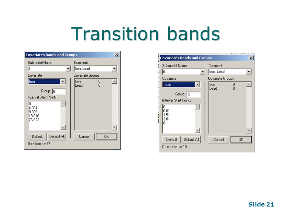 Slide 21 Transition bands