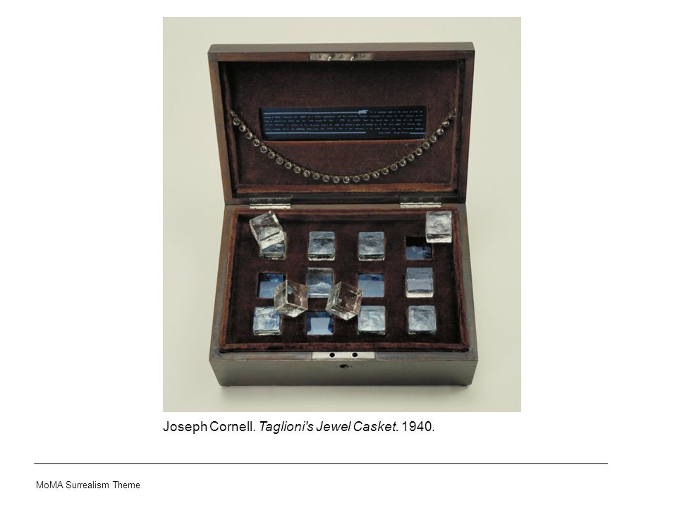 Joseph Cornell. Taglioni s Jewel Casket MoMA Surrealism Theme