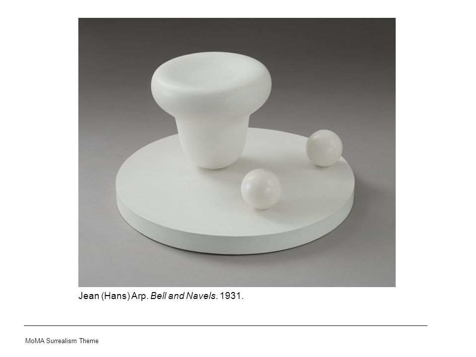 Jean (Hans) Arp. Bell and Navels MoMA Surrealism Theme