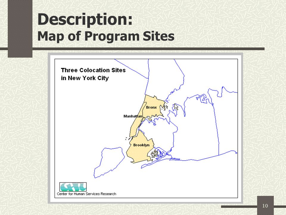 10 Description: Map of Program Sites