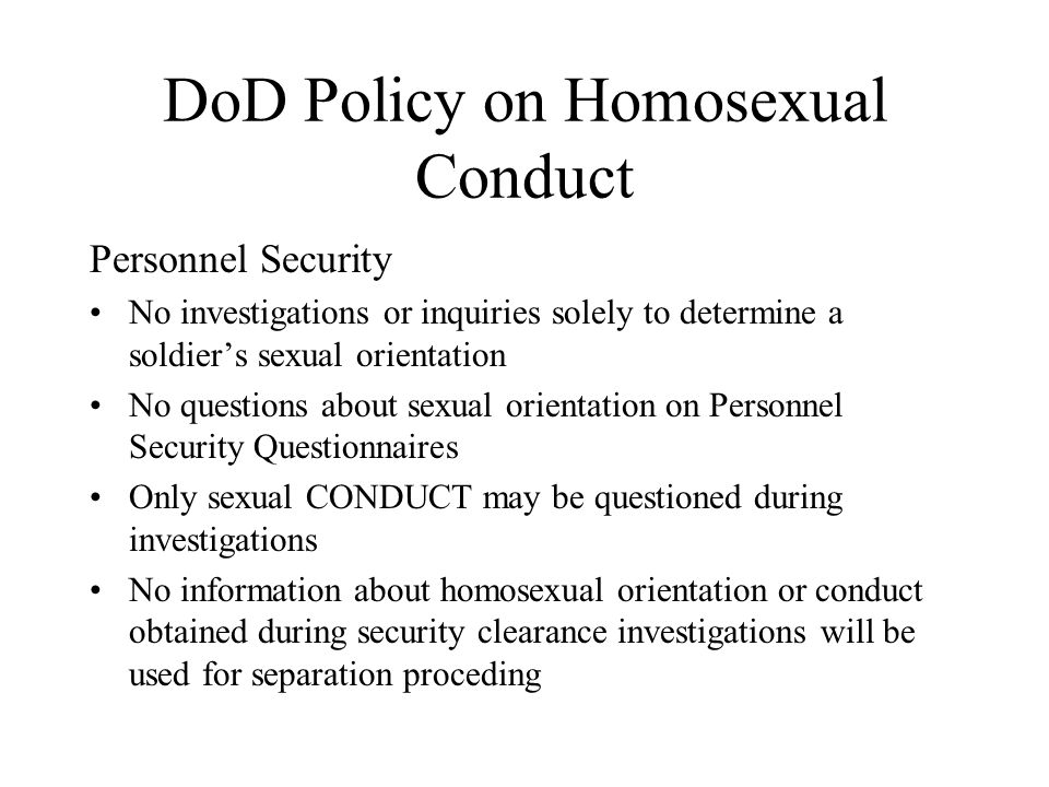 security clearance sexual orientation African sex laif