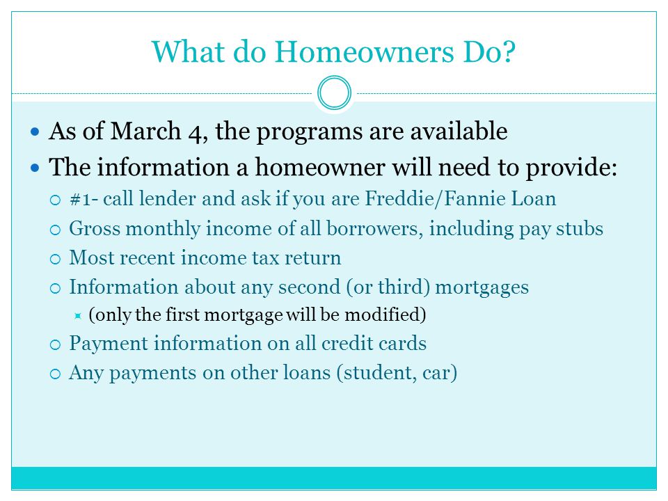 What do Homeowners Do.