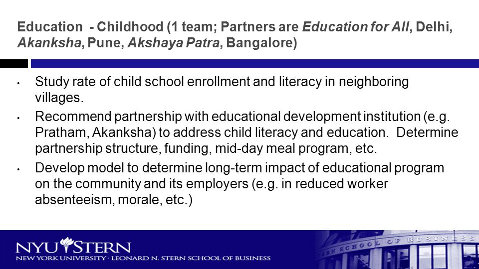 Study rate of child school enrollment and literacy in neighboring villages.