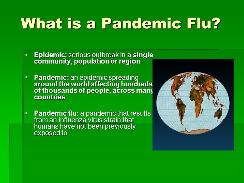 What is a Pandemic Flu.
