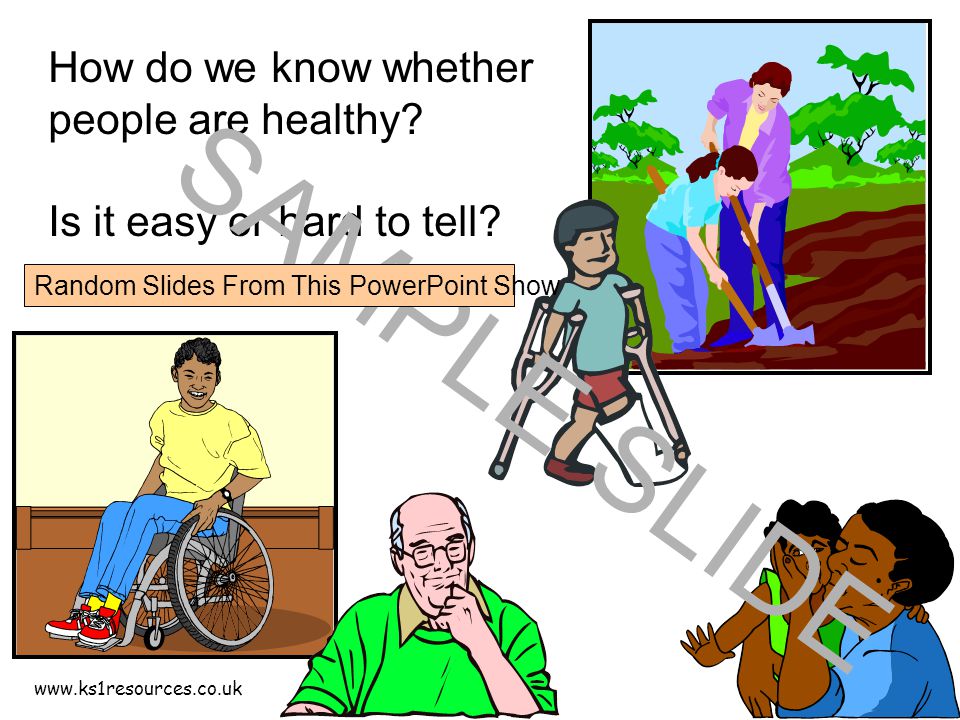 How do we know whether people are healthy.