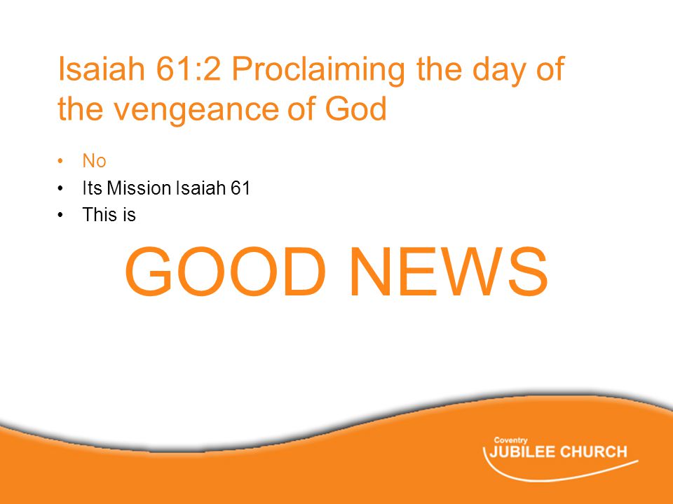 The Good News of God's Vengeance