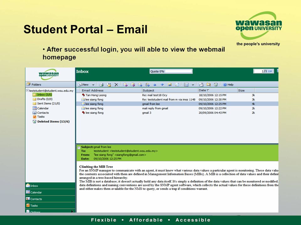 Portal wou login student A University