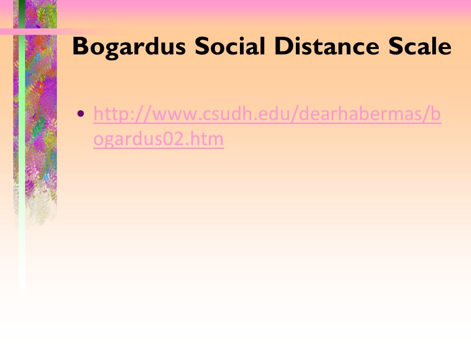 Bogardus Social Distance Scale   ogardus02.htmhttp://  ogardus02.htm