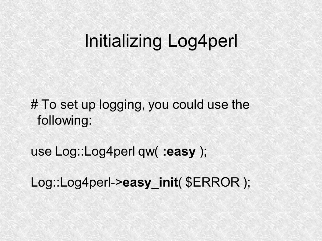 log4perl log4perl