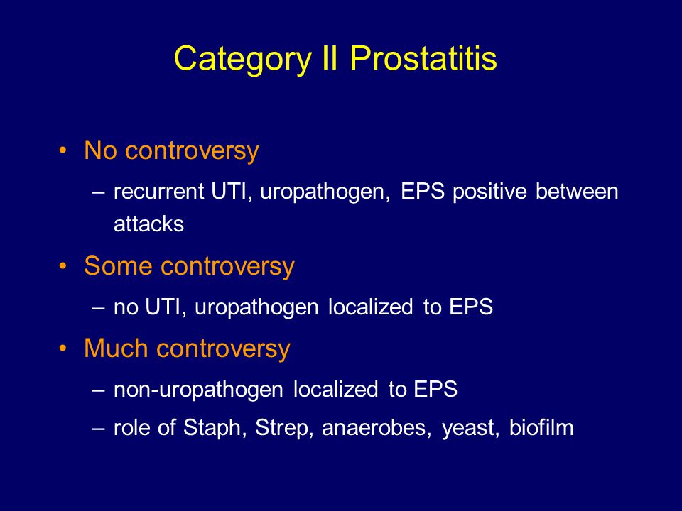 yeast prostatitis treatment)