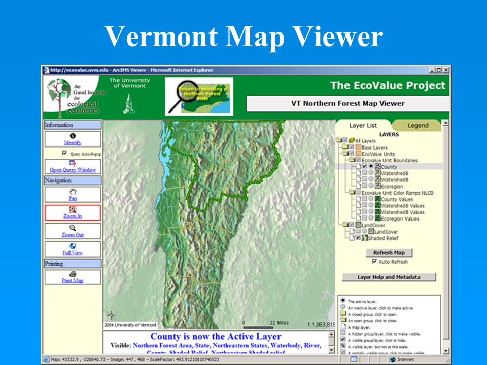 Vermont Map Viewer