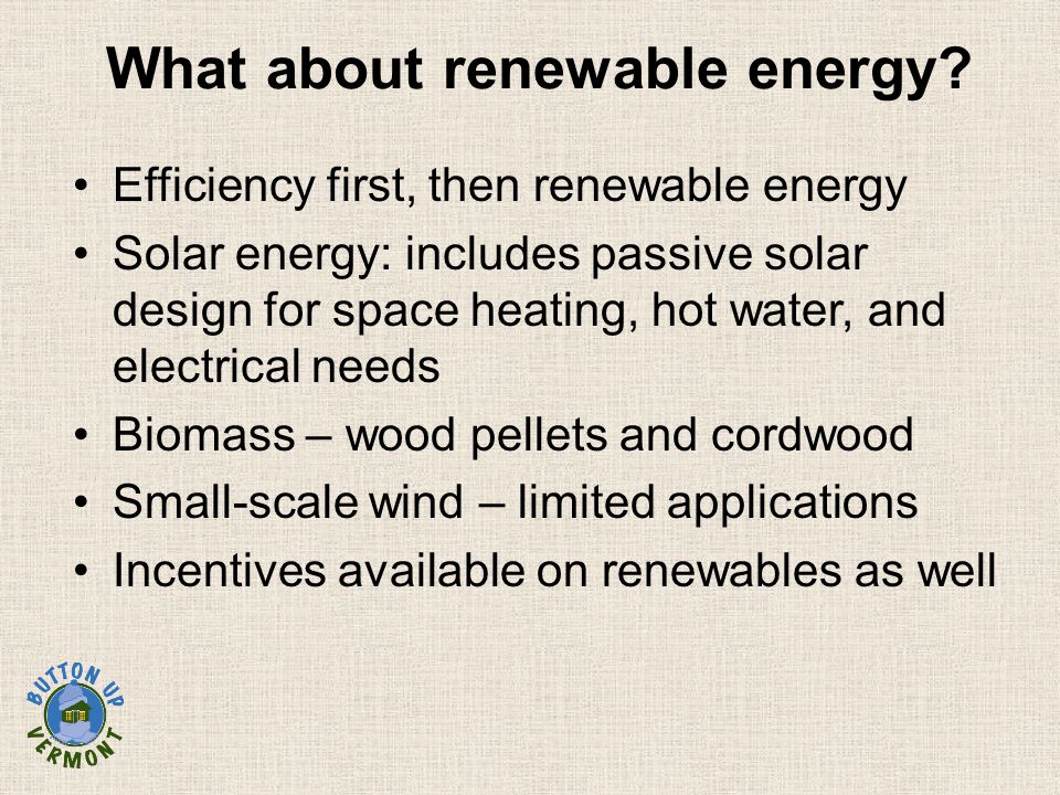 What about renewable energy.