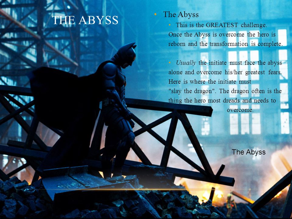 THE ABYSS The Abyss This is the GREATEST challenge.