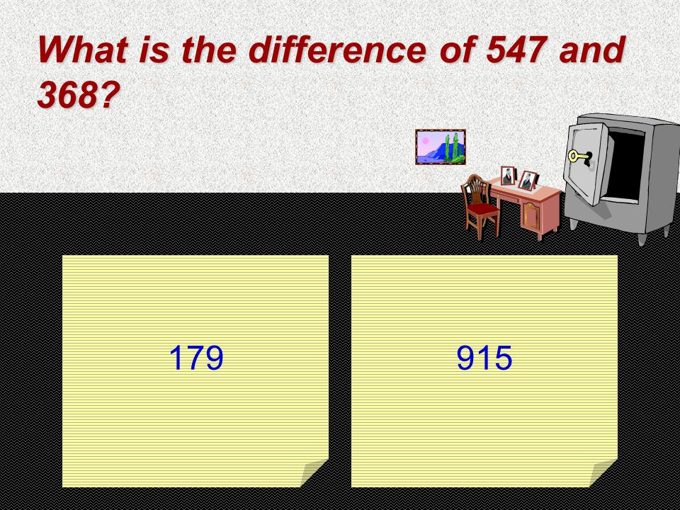 What is the difference of 547 and