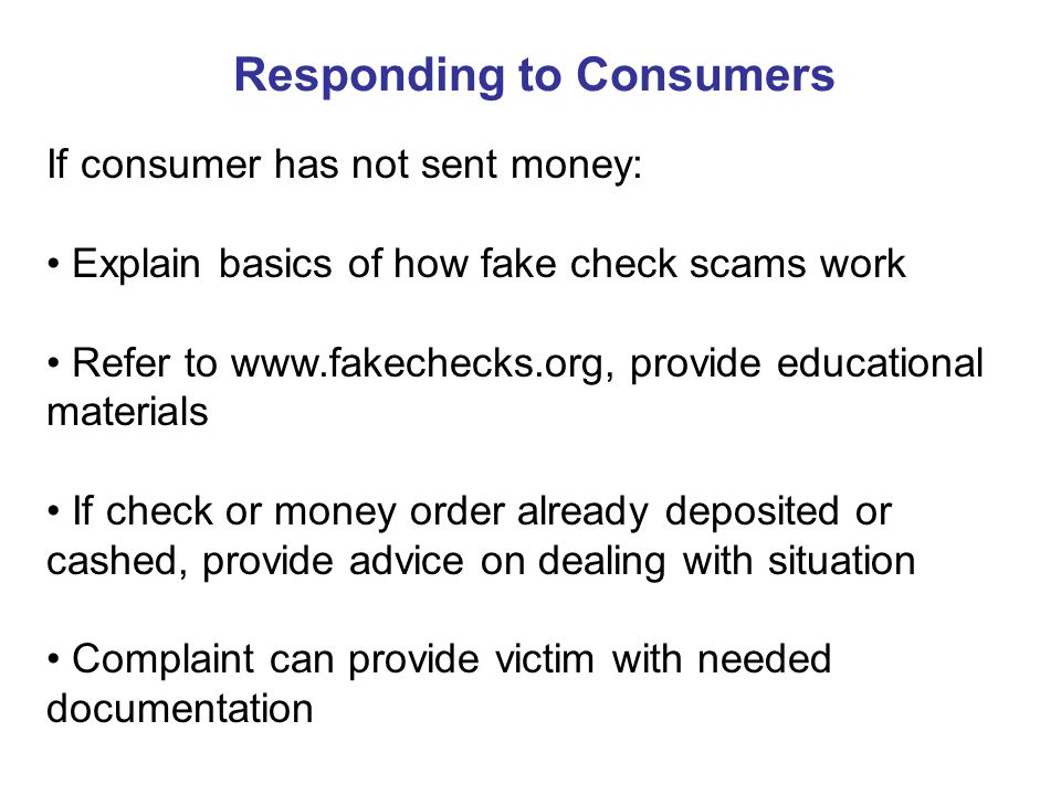 Consumer Federation Of America Fake Check Scams How To Protect And 21 If
