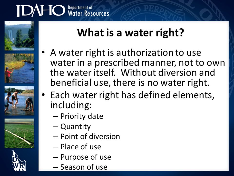 What is a water right.