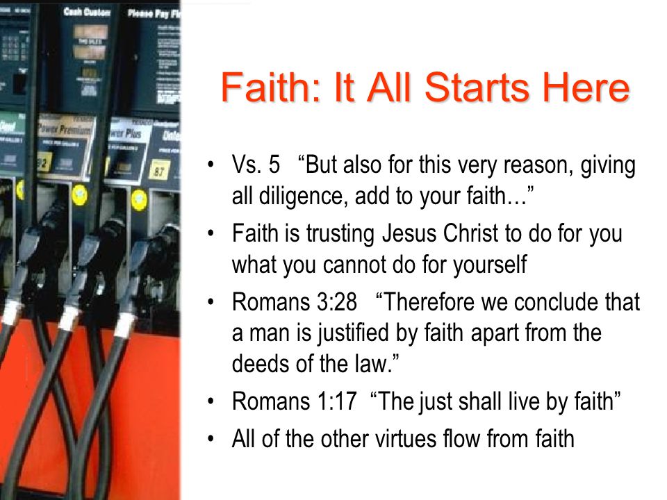 Faith: It All Starts Here Vs.