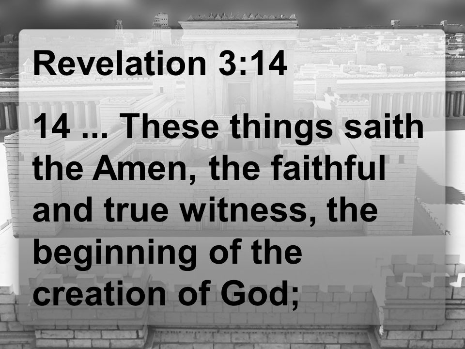 Revelation 3: