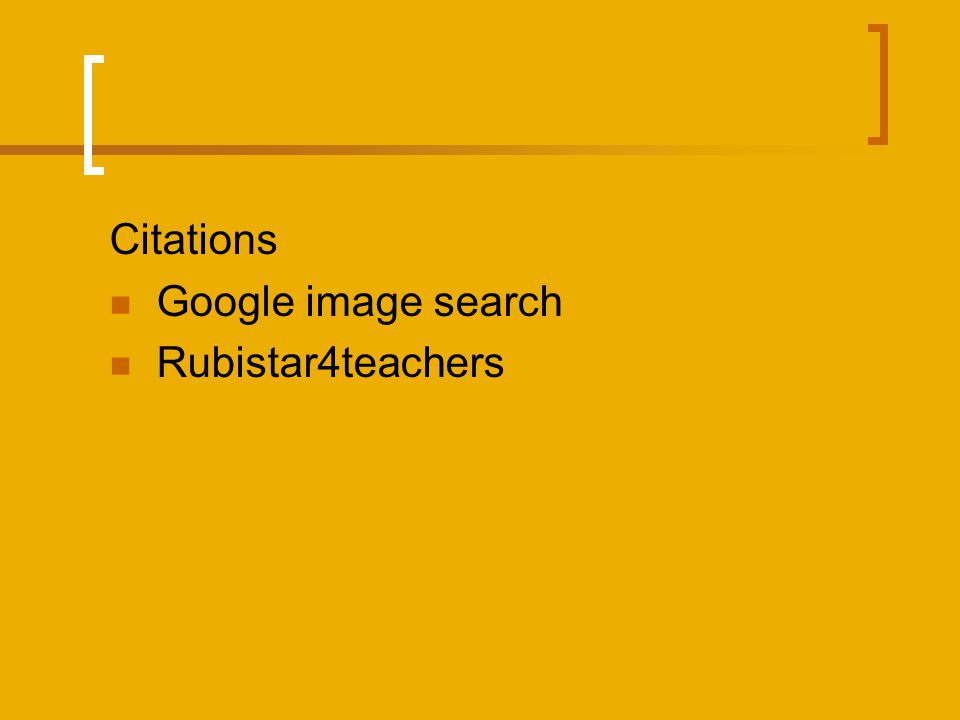 Citations Google image search Rubistar4teachers