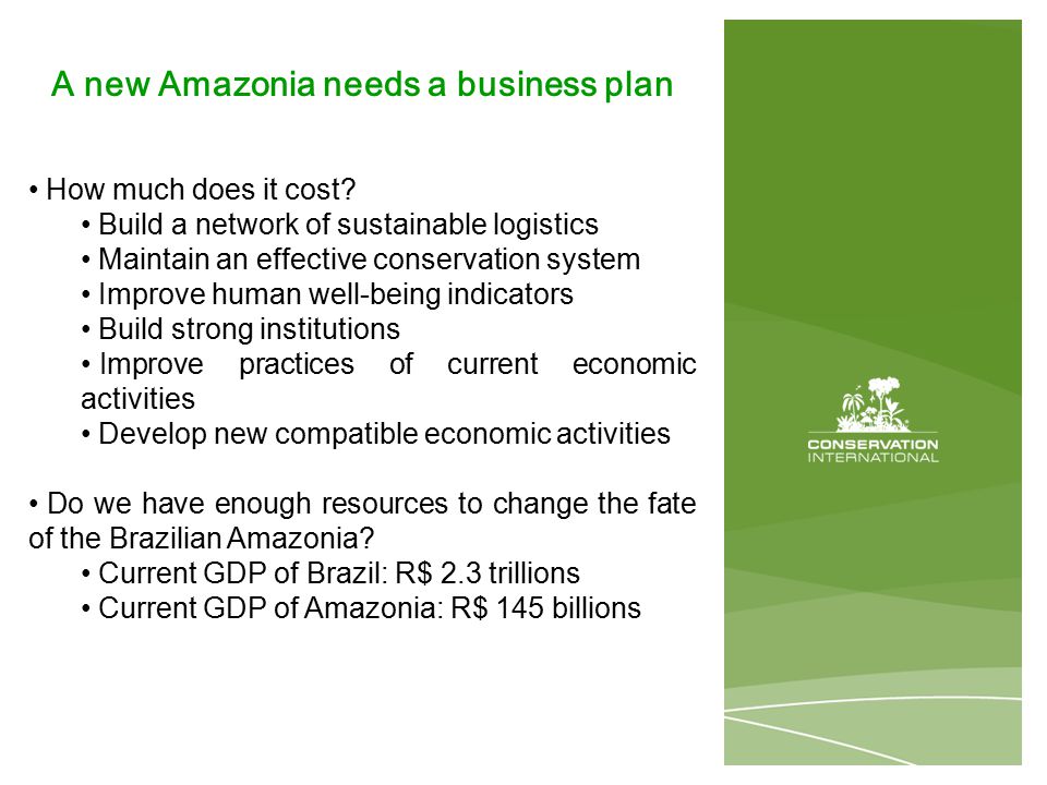 A new Amazonia needs a business plan How much does it cost.