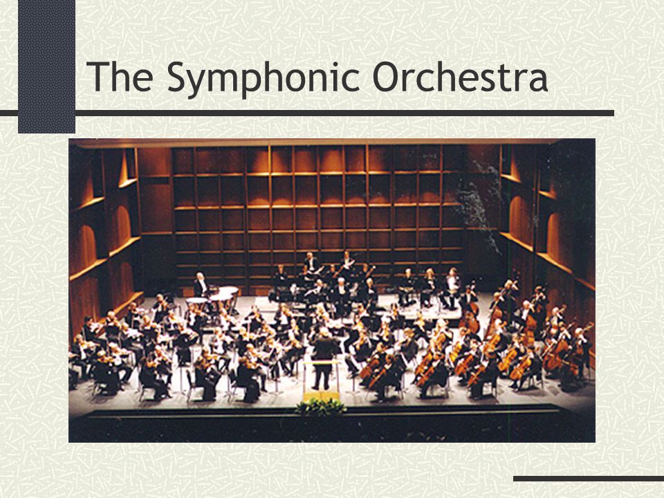 The Symphonic Orchestra
