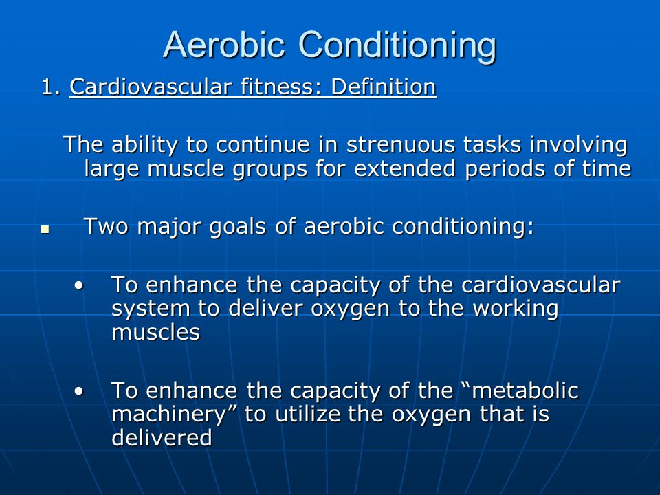 Aerobic conditioning best sale