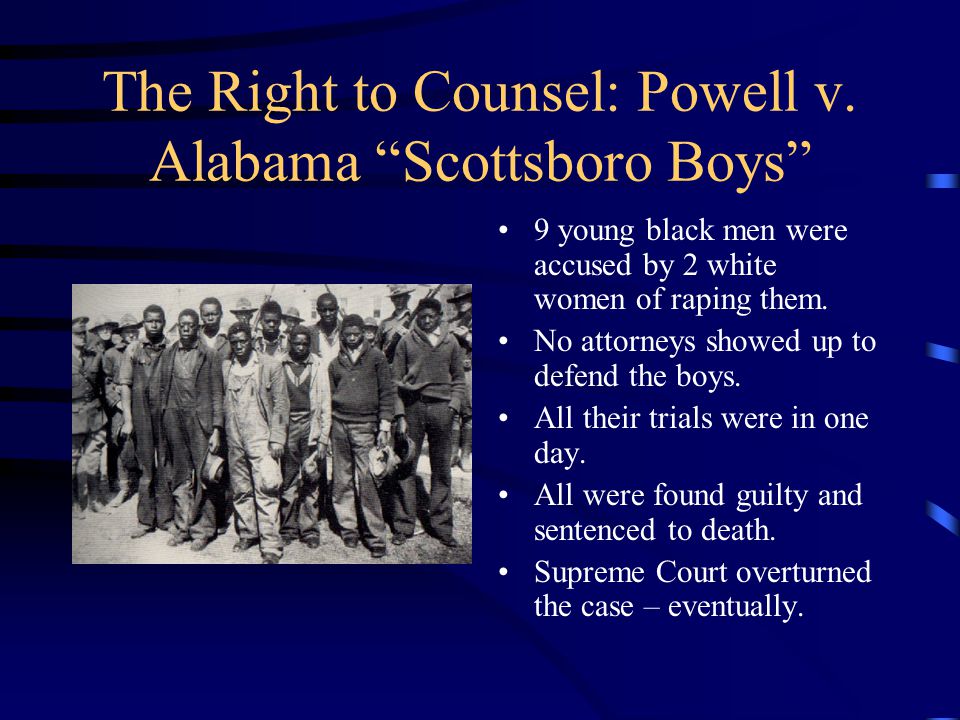 The Right to Counsel: Powell v.