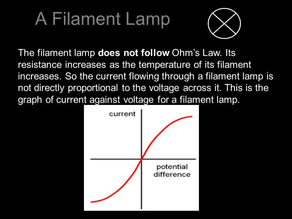 does a light bulb follow ohms law