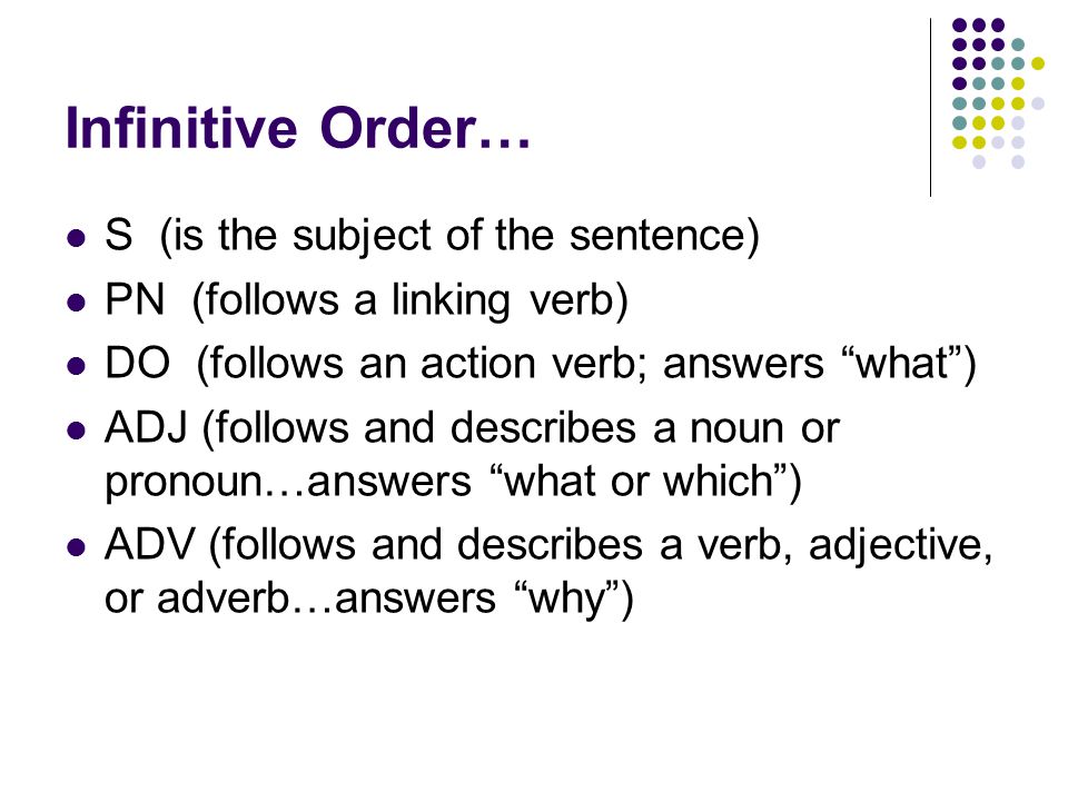 What Are You Expected To Do With Infinitive Phrases.