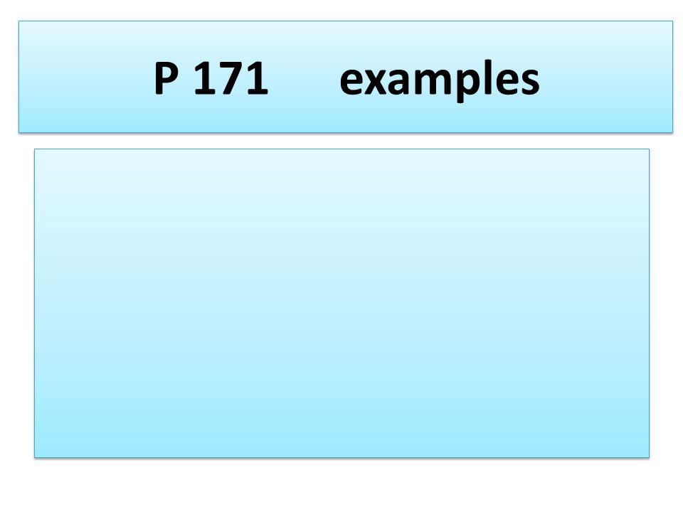 P 171 examples