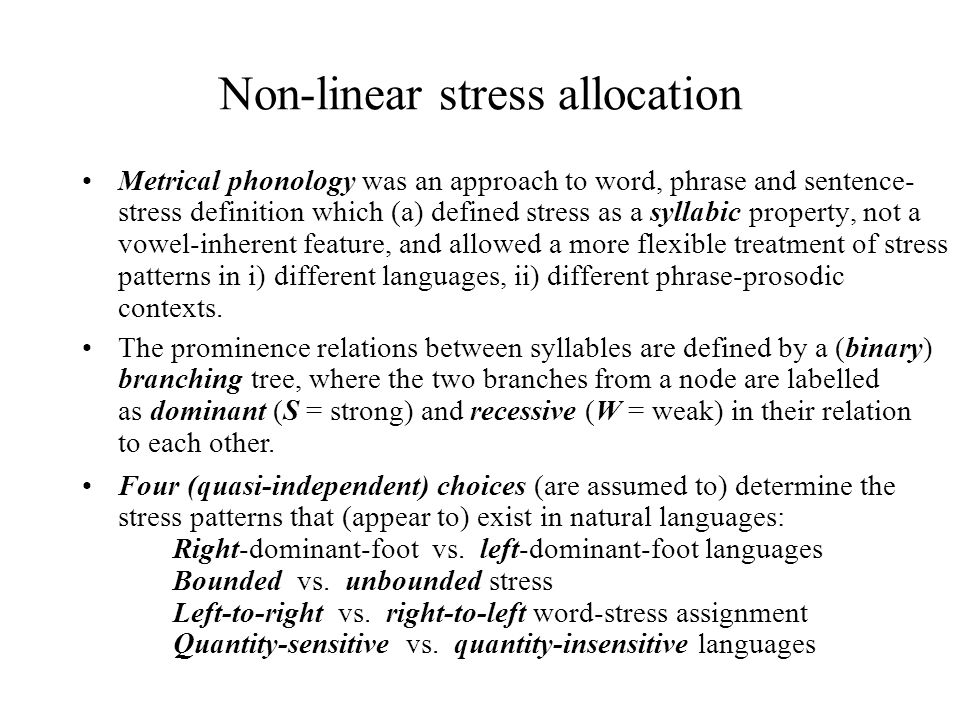 autosegmental and metrical phonology