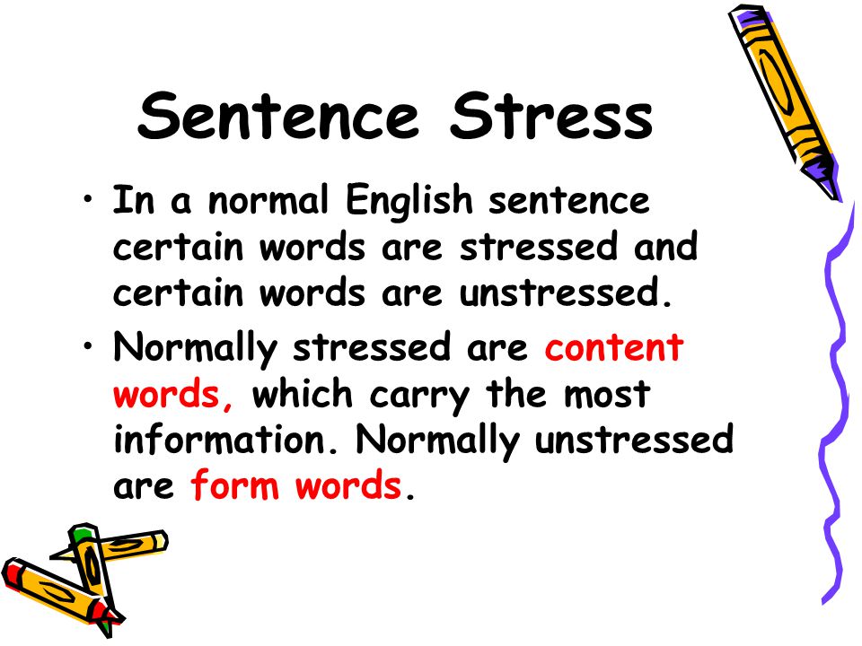 Sentences in english