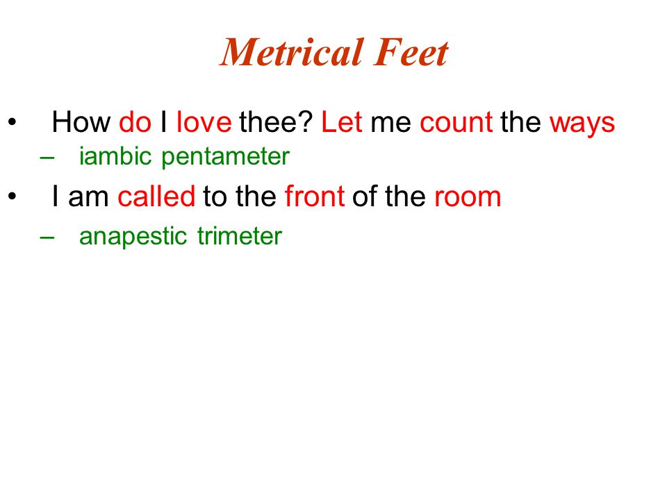 The Rhythm of Poetry: Syllable - Poetic feet - Meter. - ppt download