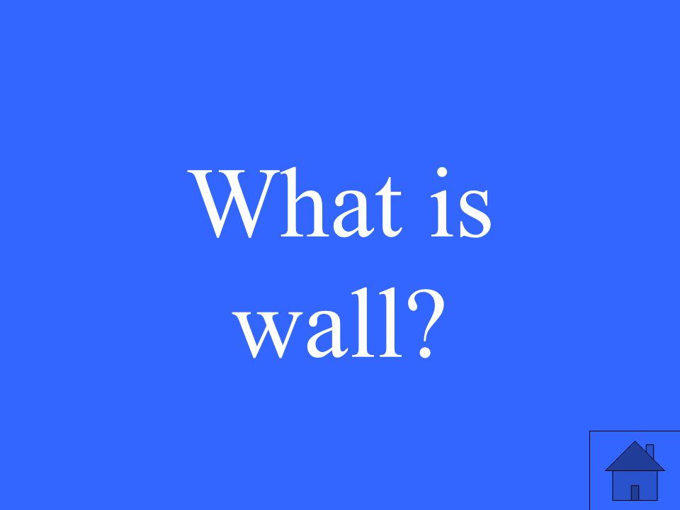 What is wall