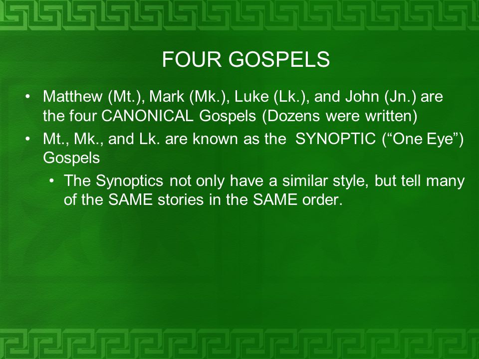 four canonical gospels