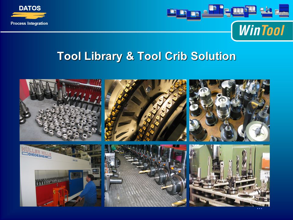 Datos Process Integration Tool Library Tool Crib Solution